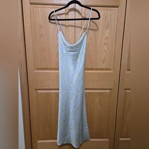 Lucy Paris Pastel Green and Cream Dress